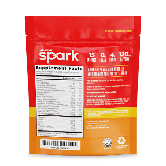 MANDARIN ORANGE SPARK ENERGY PACKS