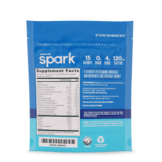 BLUE RASPBERRY SPARK ENERGY PACKS