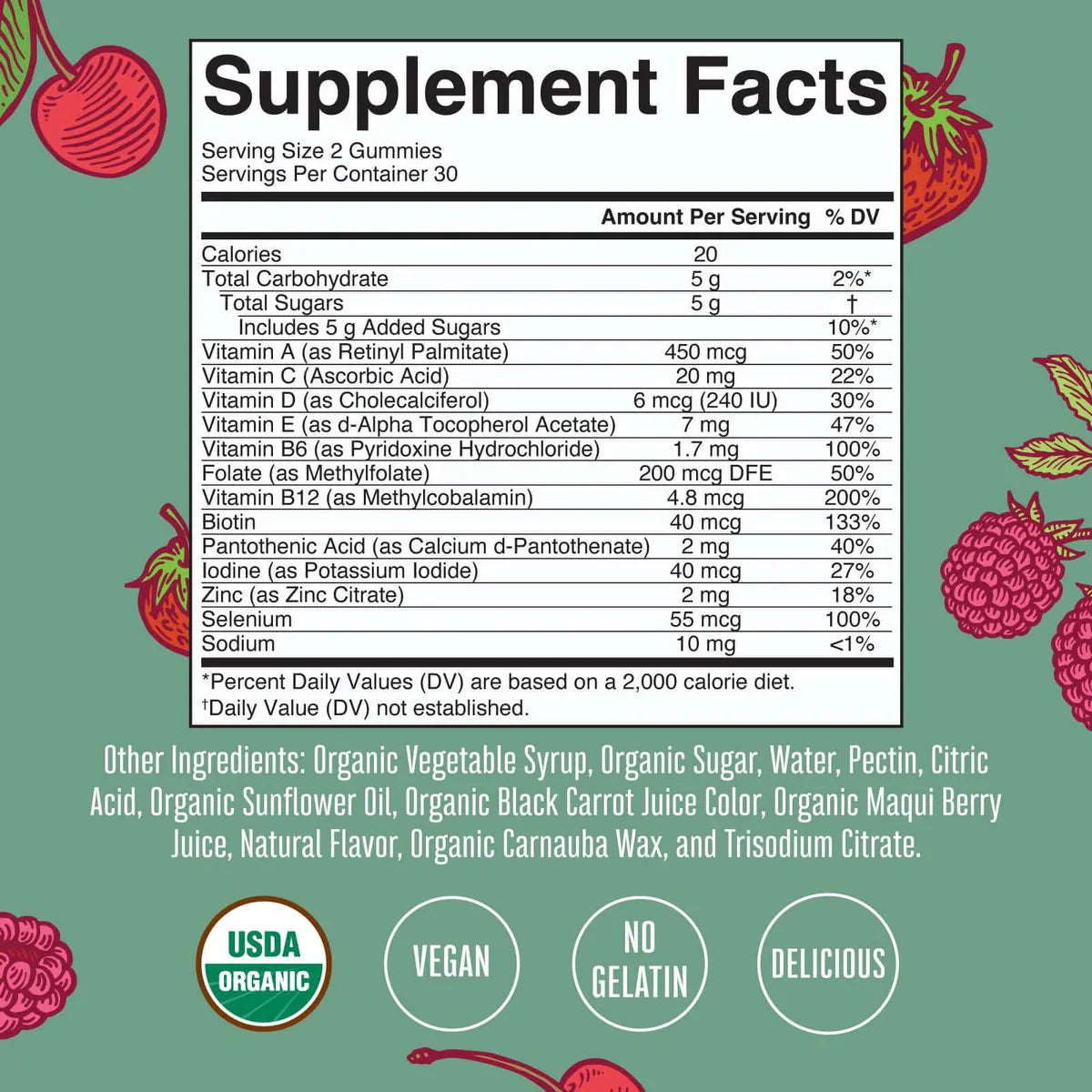 ORGANIC WOMEN'S MULTIVITAMIN GUMMIES