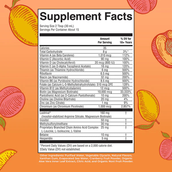 LIQUID MORNING MULTIVITAMIN + HAIR GROWTH